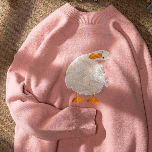 Kawaii Korean Style Duck Sweater
