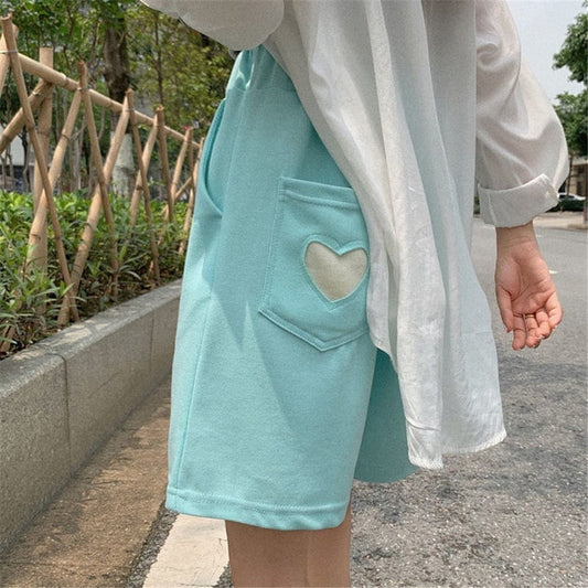 Korean high-waisted sport shorts