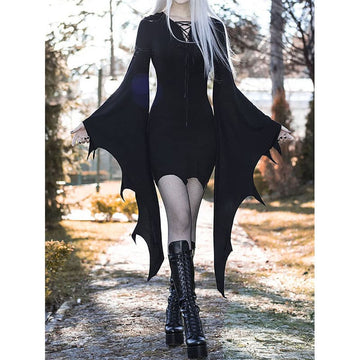 Forest Witch Hooded Dress