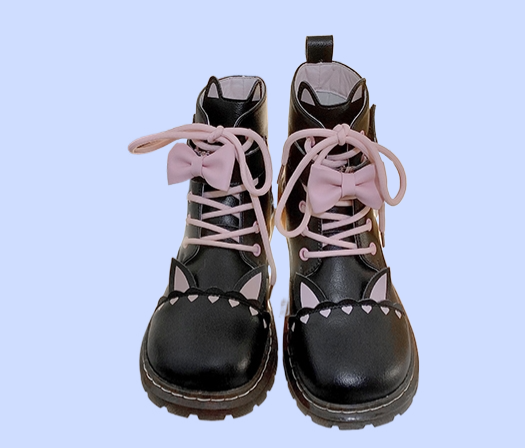 lolita black Martin boots  KF82547