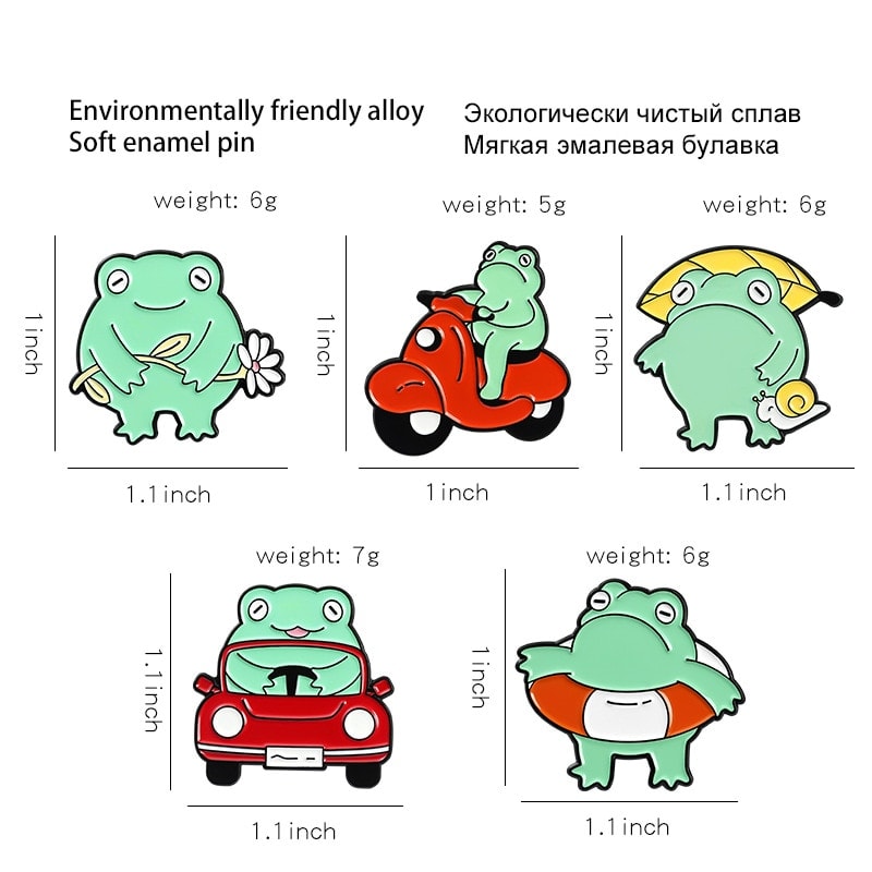 Cute Cartoon Frog Series Brooch.