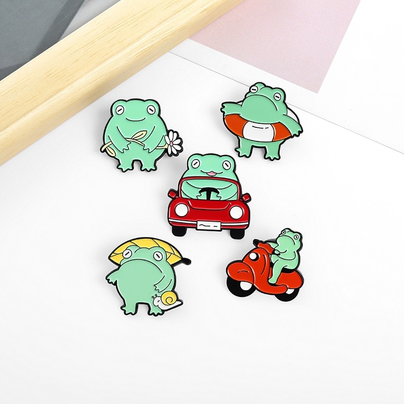 Cute Cartoon Frog Series Brooch.