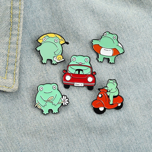 Cute Cartoon Frog Series Brooch.