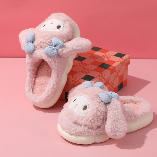 Kawaii Cinnamoroll My Melody Cotton Slippers