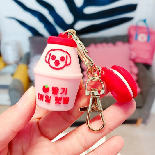 Kawaii Peach Milk Bottle Airpods Case