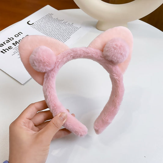 Kawaii Plush Cat Ears Hair Tie