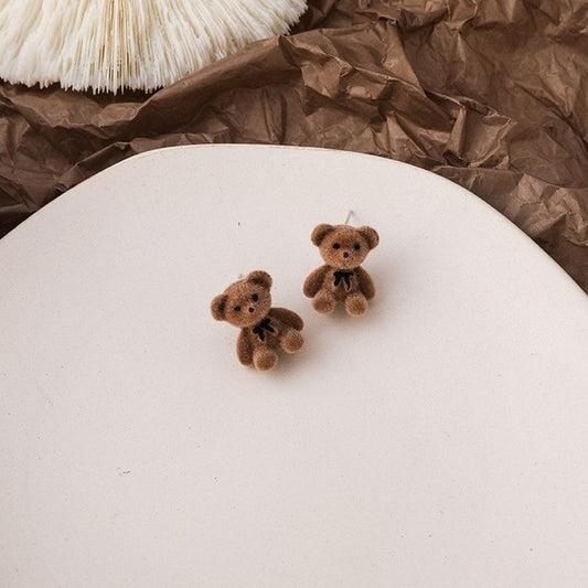 Cute Bow Bear Earring