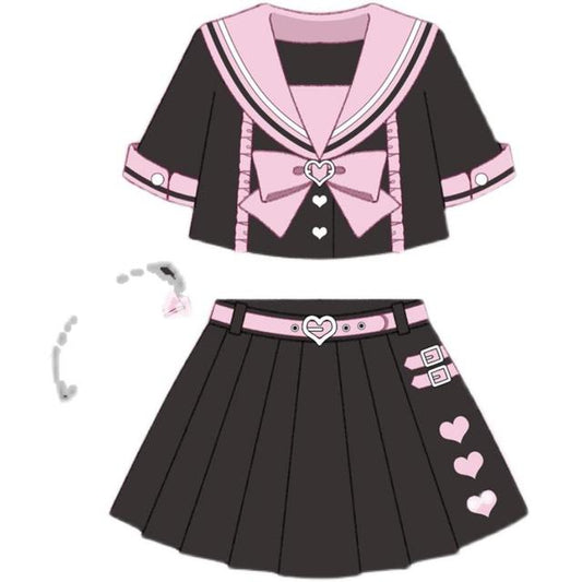 Japanese Student Short Sleeve Lolita Skirt Suit