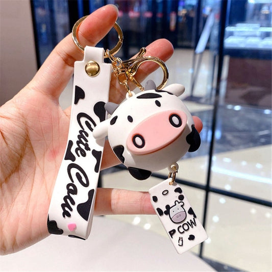 Kawaii Milky Cow Keychains
