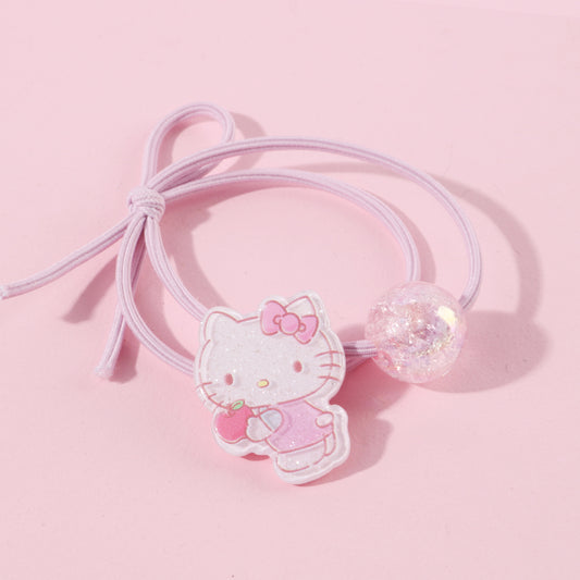 Kawaii Sanrio Cute Face Double Ring Hair Tie