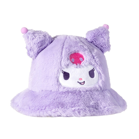 Kawaii Sanrio Kuromi Plush Fisherman Hat