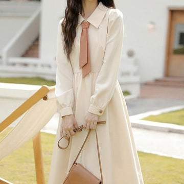 Korean Vintage Preppy Sweet Dress