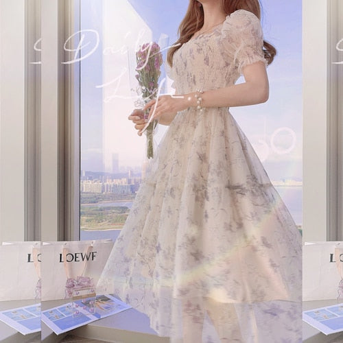 Kawaii Chiffon Elegant Dress