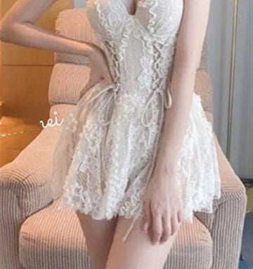 Elegant Fairy Lace One-piece Swimsuit