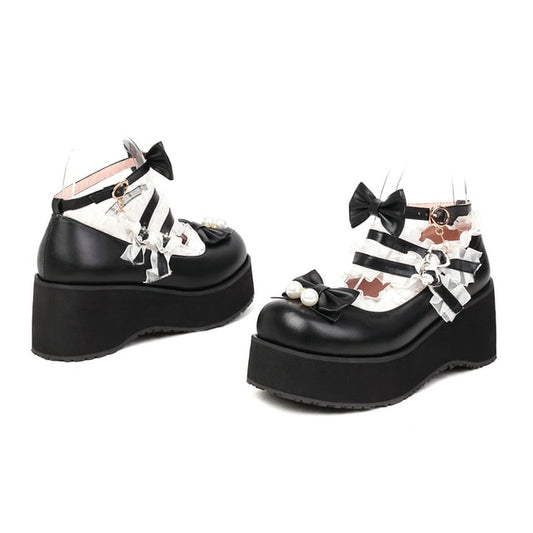 Sweet Lolita White Bows Pumps