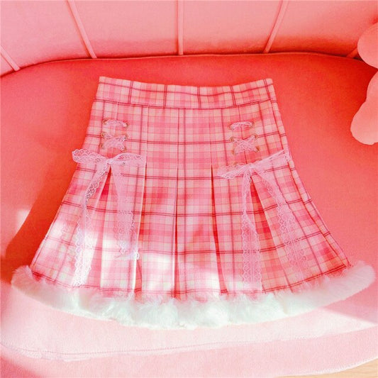 Kawaii Lolita Pleated Mini Skirt