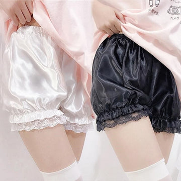 Lolita Girls Lacey Silk Shorts