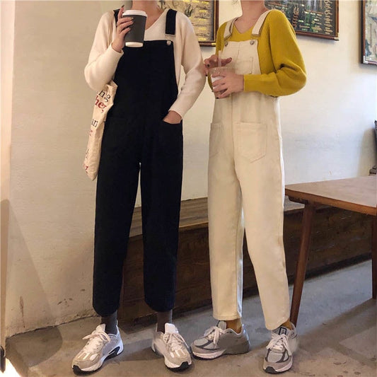 Kawaii Straight Leg Overall Pants