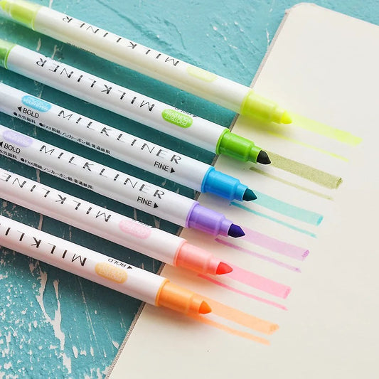 Cute Double Headed Highlighter 12pc Set