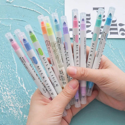 Cute Double Headed Highlighter 12pc Set