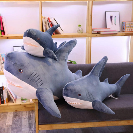 Kawaii Shark Pillow Plush