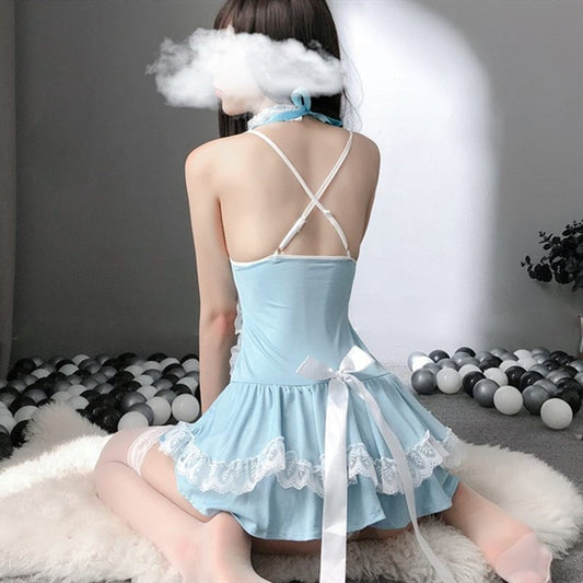 Sexy Lace Bow Nightdress Set