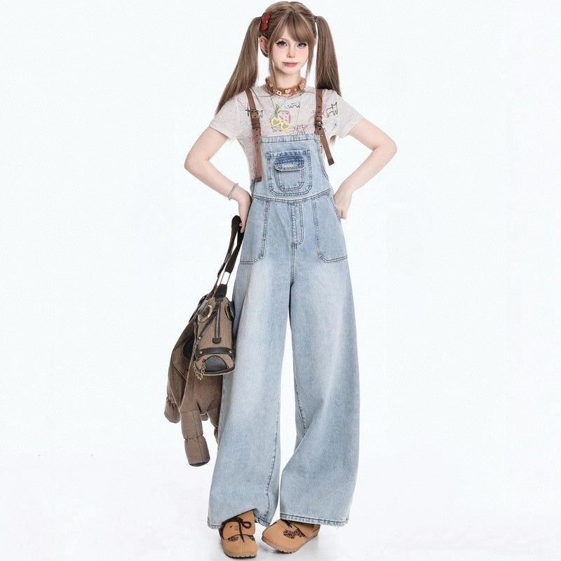 American Sweet Blue Denim Overalls