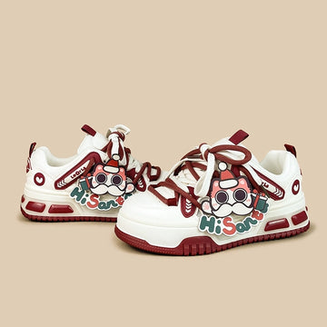 Christmas Style Red Sneakers