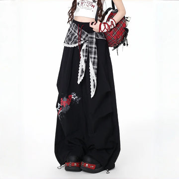Harajuku Plaid Streetwear Cargo Pants