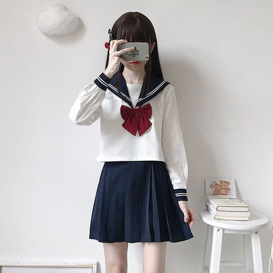 Japanese Black Sweet Transparent Sailor Uniform