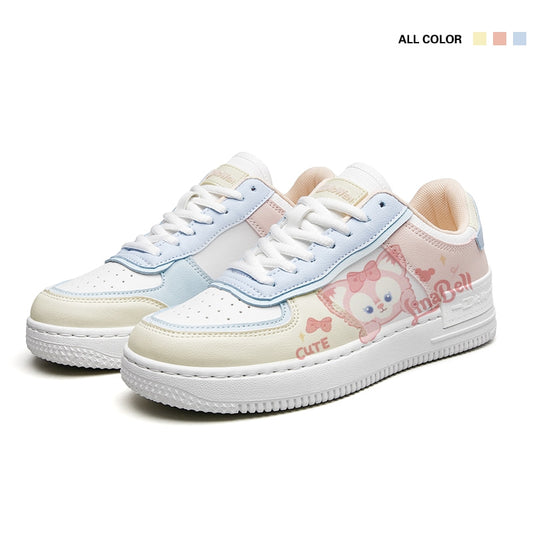 Kawaii All-match Pink Cartoon Pattern Printed Sneakers