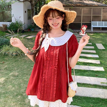 Kawaii Berry Red Bow T-Shirt