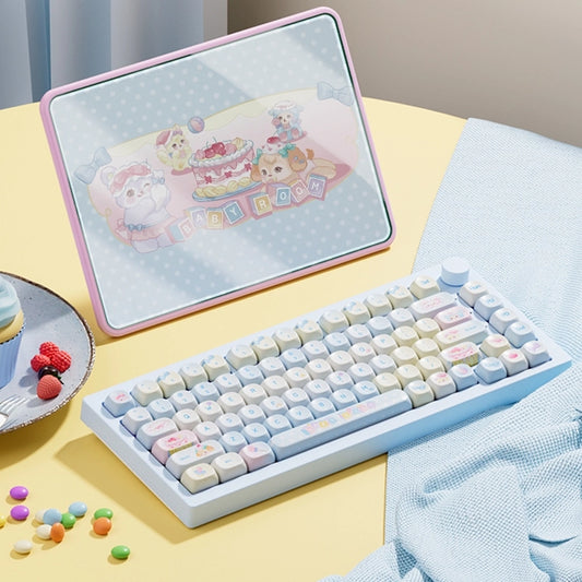 Kawaii Blue Sublimation PBT Gaming Keyboard Keycaps