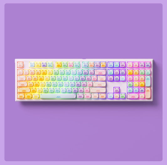 Kawaii Caitang Cat Theme Mechanical Keyboard