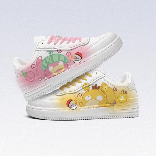 Kawaii Cartoon Duck Print Low-top Sneakers