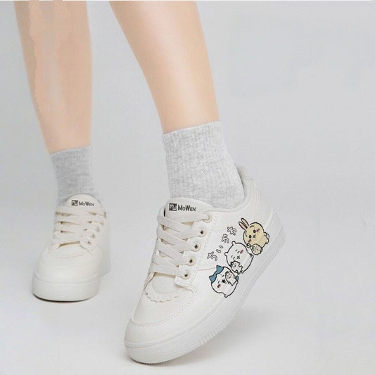 Kawaii Chiikawa Character Print Sneakers