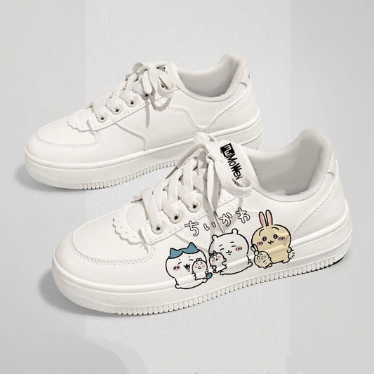 Kawaii Chiikawa Character Print Sneakers
