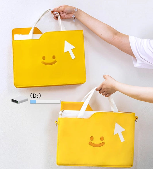 Kawaii Creative Laptop Folder Crossbody Bag