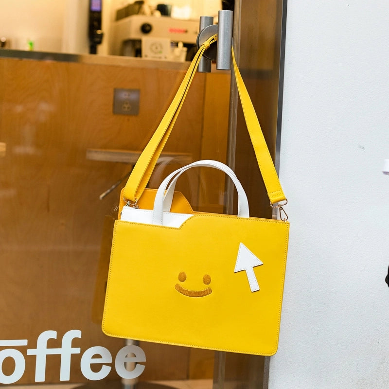 Kawaii Creative Laptop Folder Crossbody Bag