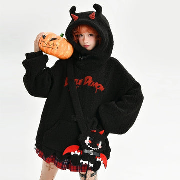 Kawaii Halloween Style Black Sweatshirt