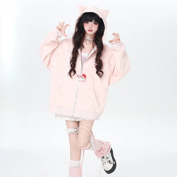 Kawaii Hello Kitty Embroidered Sweatshirt