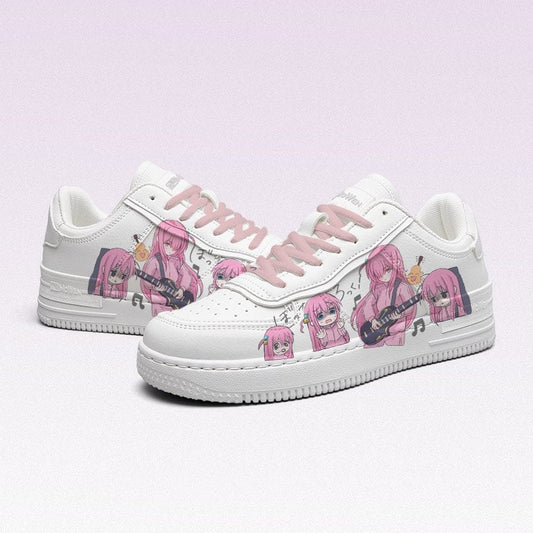 Kawaii Japanese Cartoon Rock Girl Printed Sneakers