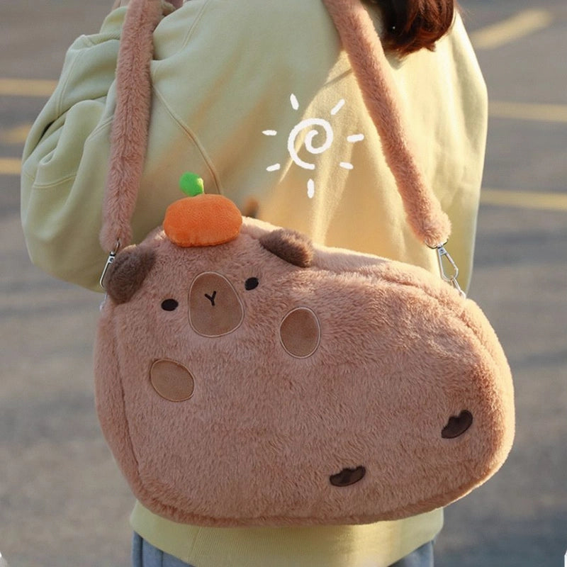 Kawaii Koala Capybara Doll Plush ကျောပိုးအိတ်