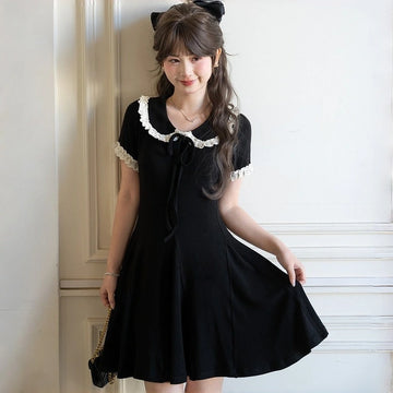 Kawaii Lace Patchwork Summer Dress