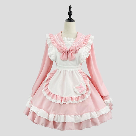Kawaii Pink Lolita Maid Dress