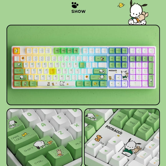 Kawaii Pochacco Three-mode Wireless Mechanical Keyboard