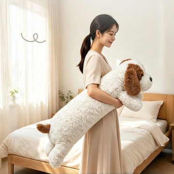 Kawaii Puppy Long Body Plush Pillow