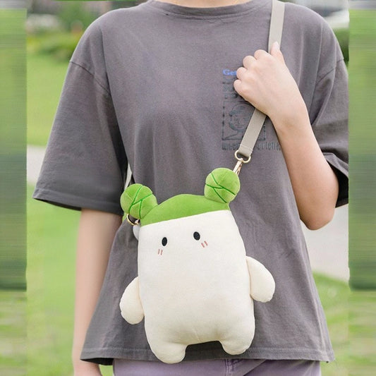 Kawaii Radish Plush Shoulder Bag
