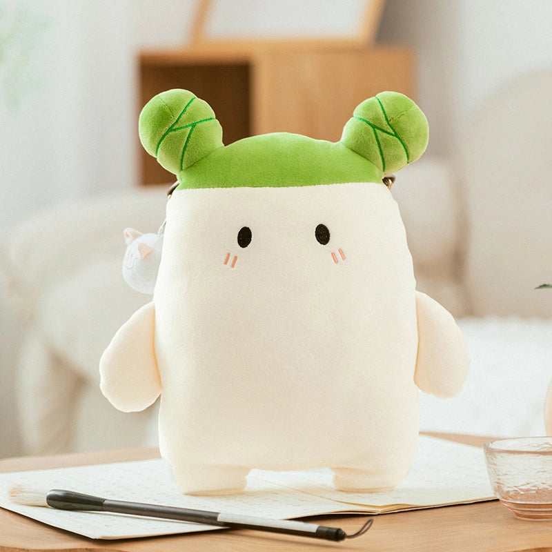 Kawaii Radish Plush Shoulder Bag