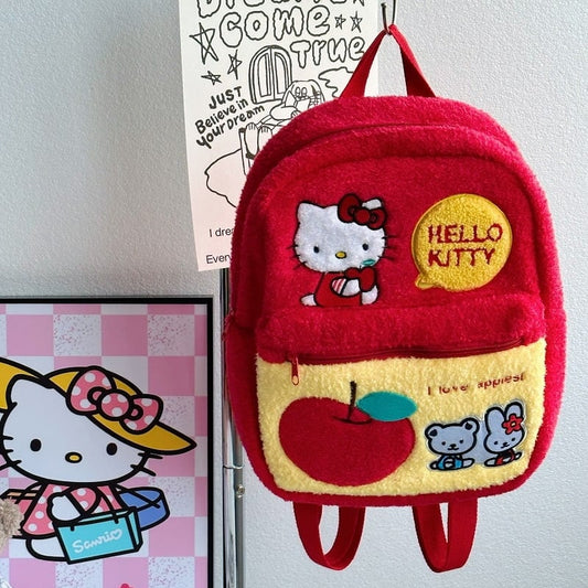 Kawaii Red Hello Kitty Backpack